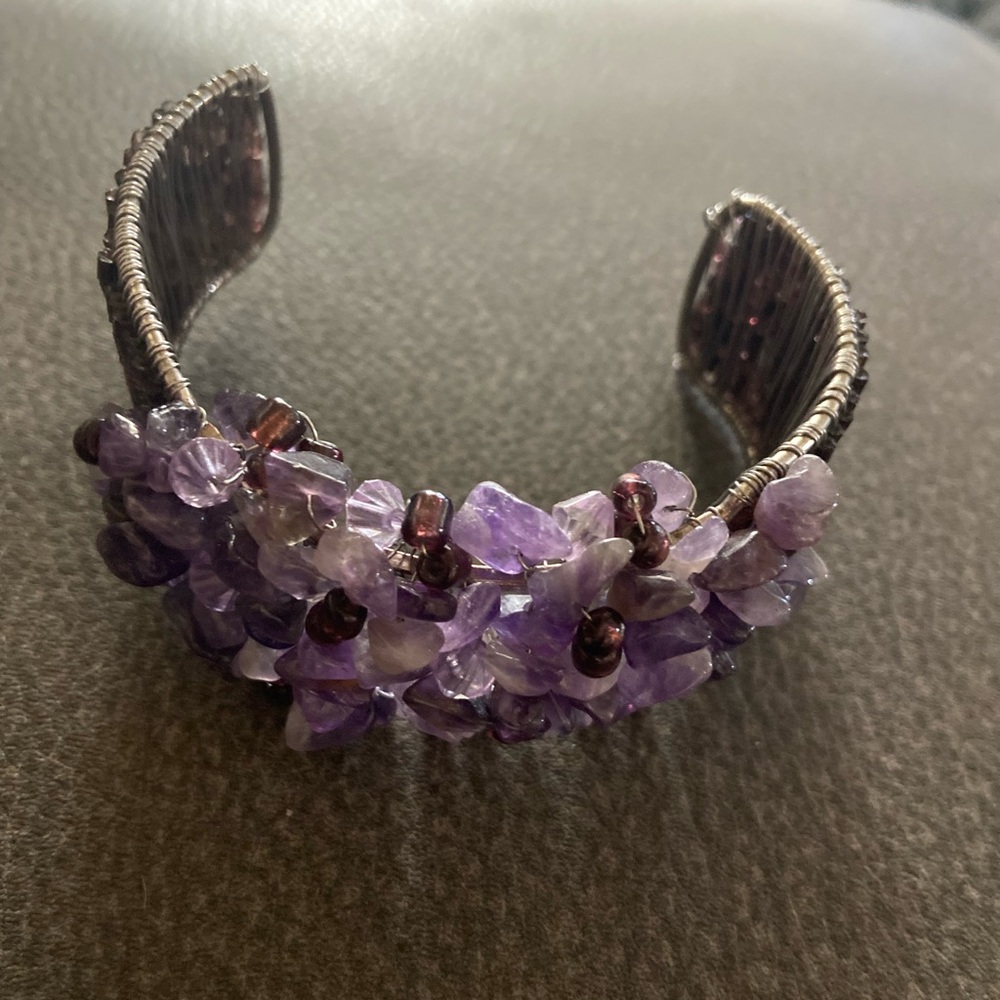 Purple Beaded Bracelet